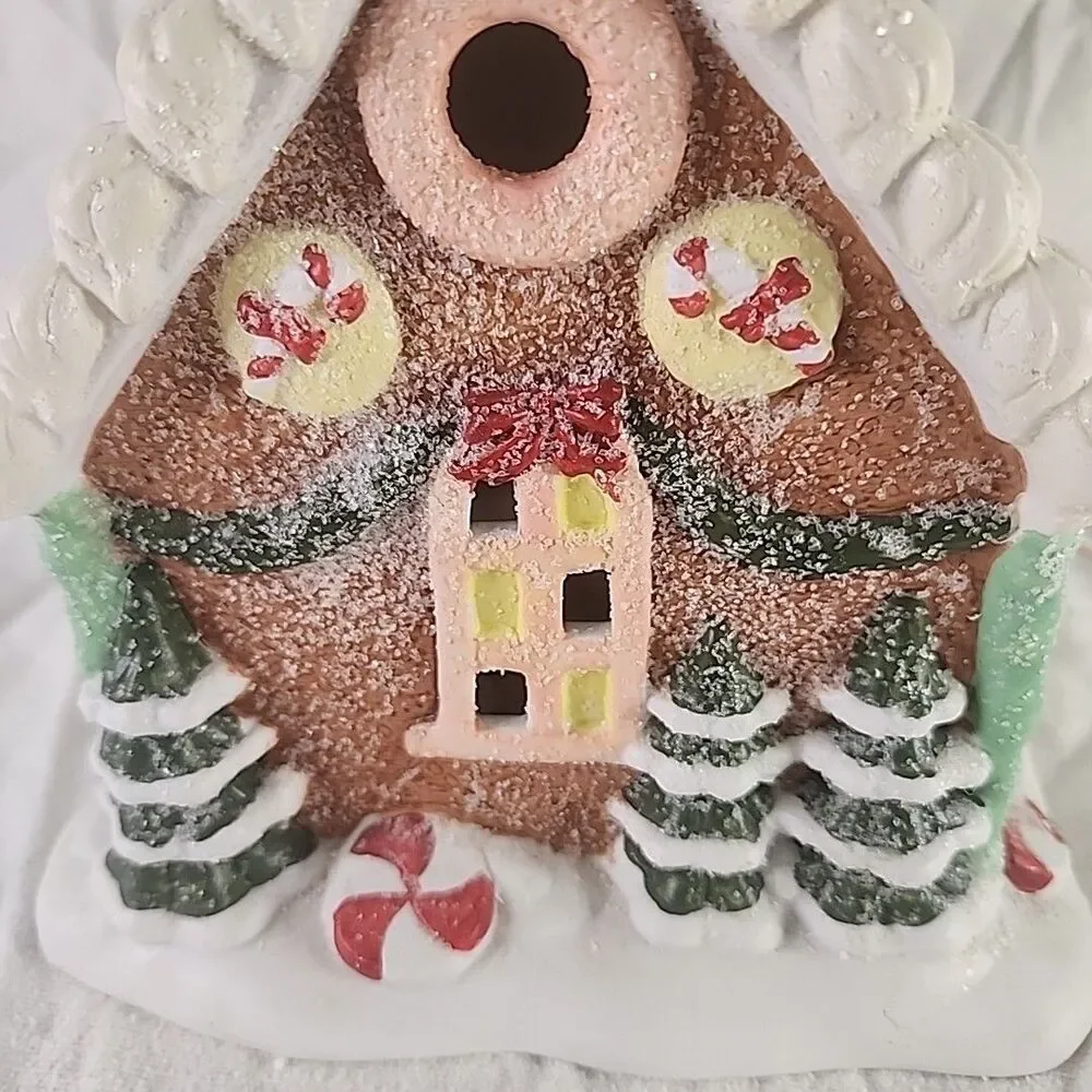 House Mervyn's Gingerbread Ceramic Lighted 9